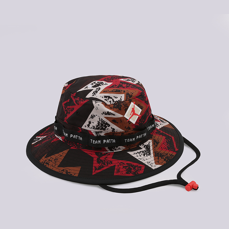  черная панама Jordan x Patta Bucket Hat AR6041-010 - цена, описание, фото 1